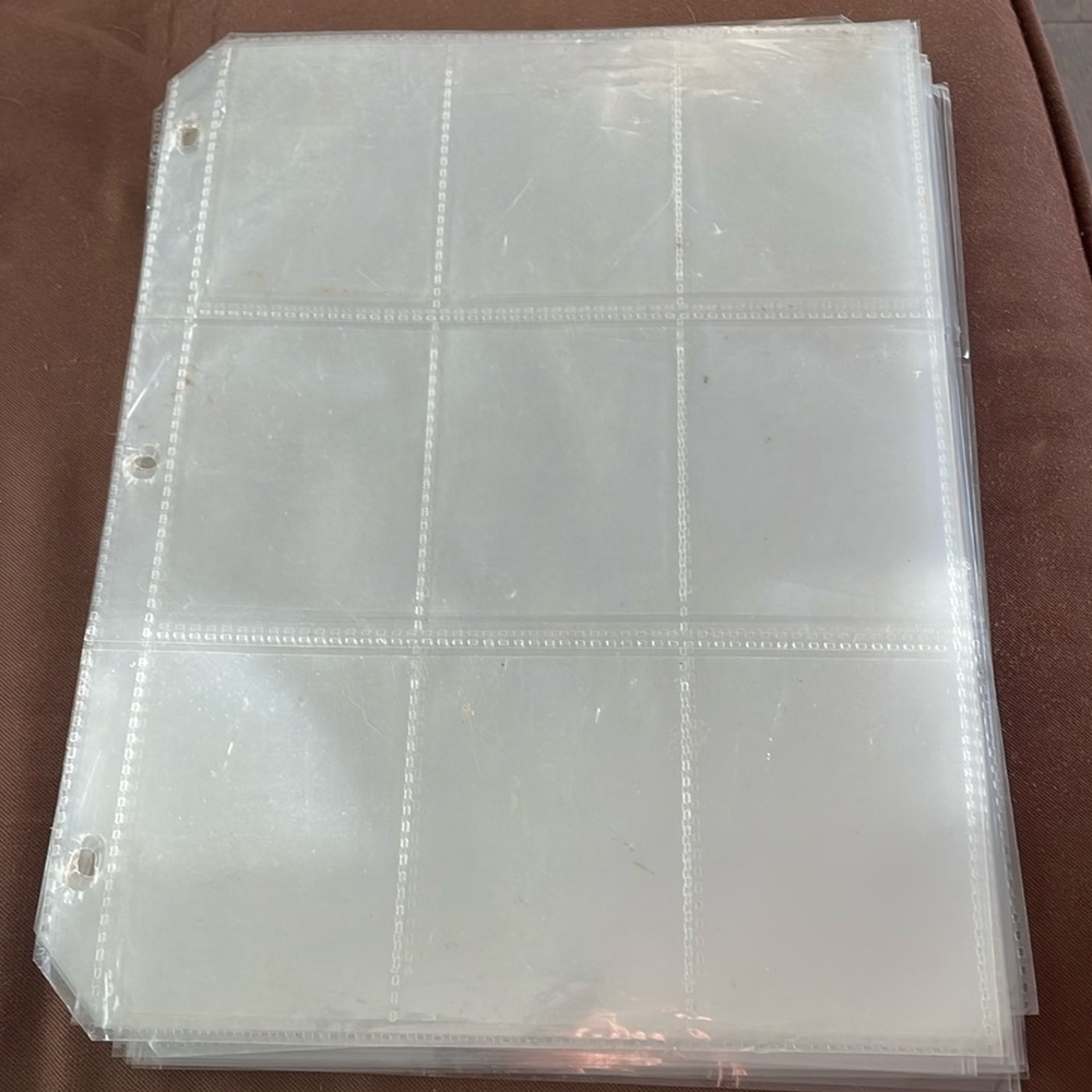 15 Sheets of Trading card sleeves